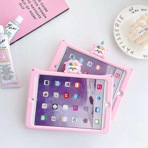 Cartoon Skin for IPad Pro 11 Case 2018 Funda Shockproof Silicon Tablet Protective Shell Stand Cover for Ipad Pro 11+pen+Straps