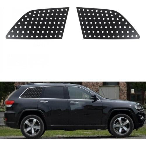 New Car-styling For Jeep Grand Cherokee 2011 Up Car Rear Triangle Window Decoration Cover Trim Aluminum Alloy Auto Accessories