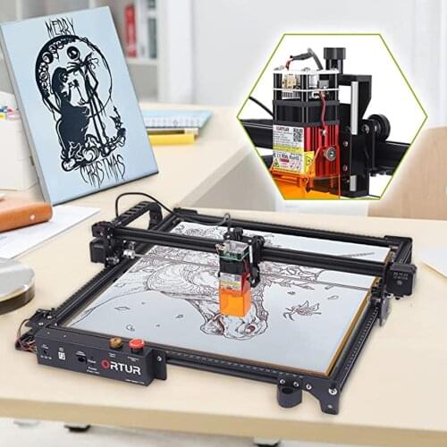 Upgrade Version Ortur Laser Master 2 Pro GRBL Control DIY Wood Router Engraver with Offline Controller Z axis Lifing Device