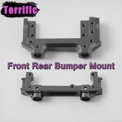 Aluminum Alloy Front Rear Bumper Mount Servo Stand for 1/10 RC Crawler Axial SCX10 II 90046 90047 Upgrade Parts