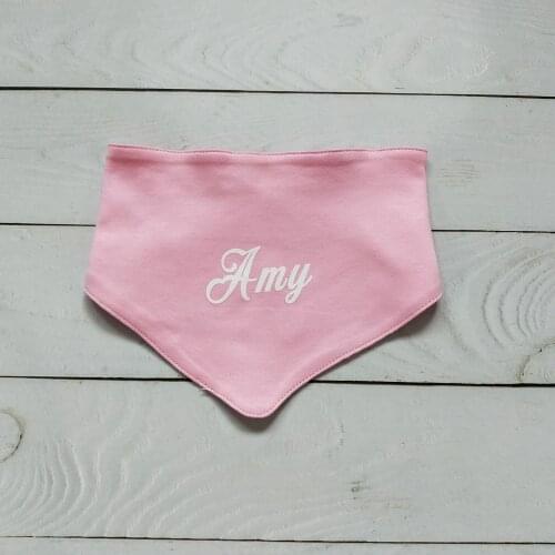 Personalized Baby Bibs Cotton Drooling Towel Scarf Custom Name Letter Print Newborn Baby Shower Gifts Infant Feeding Accessory
