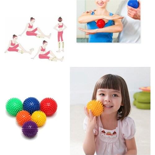 Durable PVC Spiky Massage Ball Trigger Point Sport Fitness Hand Foot Pain Relief Plantar Fasciitis Reliever Hedgehog 7cm 9cm