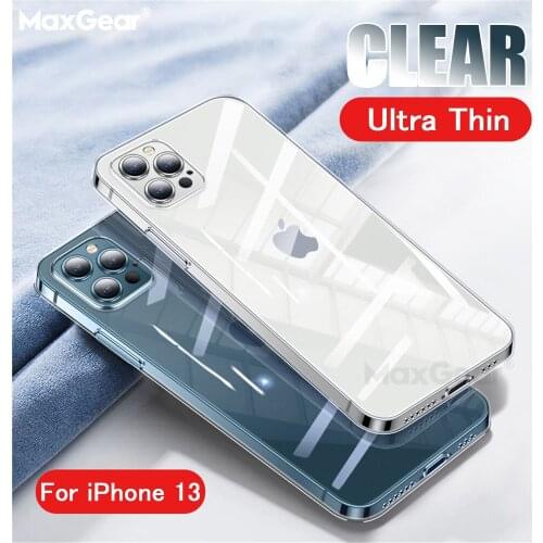 Transparent Case For iPhone 13 12 11 Pro Max XR X XS 6 7 8 Plus SE2 Mini Ultra Thin Soft TPU Clear Cover Protection Funda Coque