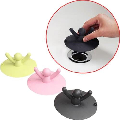 Silicone Floor Drain Cover Strainer Home Supplies Kitchen Basin Sink Hair Plug Toilet Water Drains Plug Bath