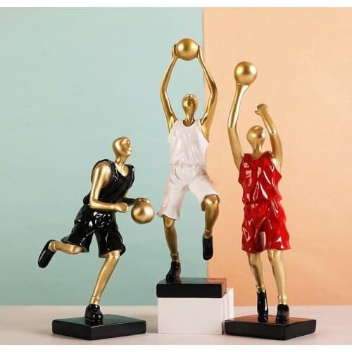 Modern furnishing articles Resin Basketball players fashion Fair garden Figurines & Miniatures creative home decor accessories