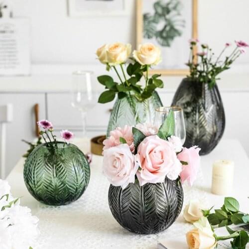 Creative Spherical Glass Vase Water Culture Flower Home Desktop Flowers Decoration Ornaments