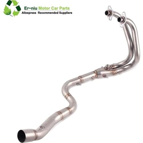 Motorcycle Full Exhaust System Slip On For kawasaki Ninja 250 250R 300 Ninja250 ninja300 Middle Pipe 2013-2017