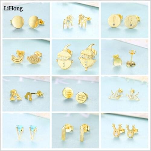 New Fashion Earrings For Women Personality Geometric Shaped Casual Charm 925 Sterling Silver Jewelry Drop Earrings Gift