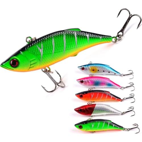 1 Pcs Winter Fishing Baits Hard Bait VIB Leaded Inside FishingTackle Lead Sea Ice Fish Jig Wobbler Bait Fishing Accessories