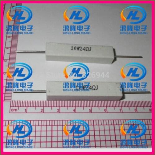10pcs/lot) 10W 24 ohm +/-5% / 10W 24 ohm 5% / 10W 24RJ