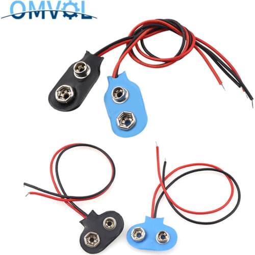 9V Battery Snap Connector clip Lead Wires holder Connector