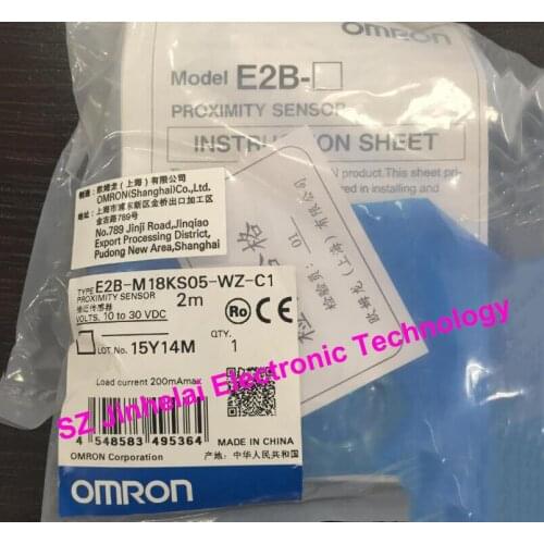 100% New and original E2B-M18KN10-WZ-C1 OMRON Proximity sensor,Proximity switch, 2M