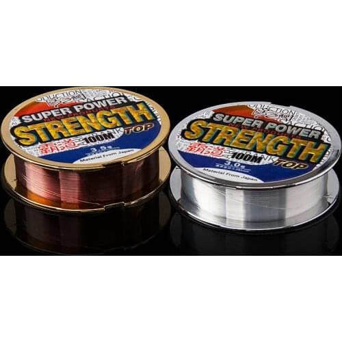 2pcs/lot strong durable resistant fishing line fluorocarbon carbon fiber thread 100 meters super strength fishing lures line