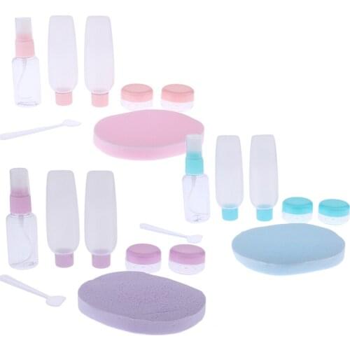 25/30ml Traveling Airport Plastic Empty Bottles Case Refillable for Shampoo