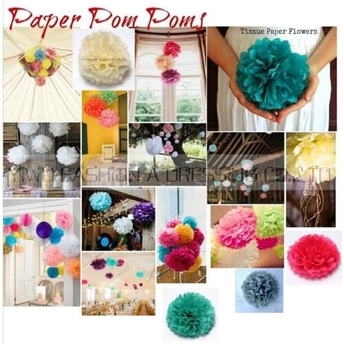 Promotion 3 pcs 10"(25cm) Tissue Paper Artificial Flowers Balls Wedding Decoration Crafts Party Home Events Supplies