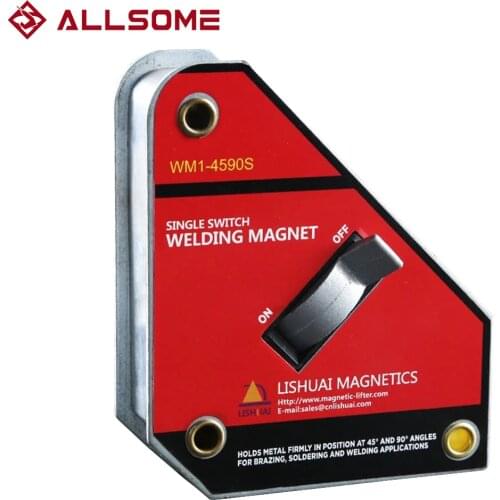 ALLSOME Single Switch Square Welding Magnet NdFeB On/Off Magnetic Holder WM1 Series