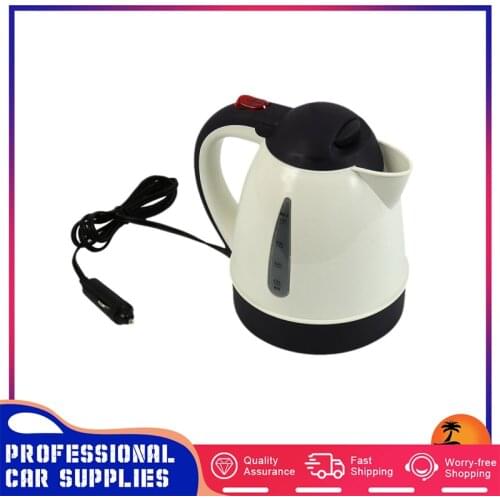 1000ML 12v Car Travel Kettle Electric RV Van Motorhome Cigarette Lighter Socket Car Hot Kettle Portable Camper Car Accessories