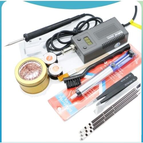 Bakon BK950D Welding Solder Soldering Iron 220/110 50W Internal Heating Type Welding Tool trinity digital display and T13 heater