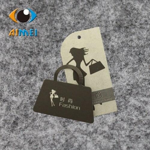 Free Design 500Pcs/Lot Customized White Paper Hang Tags for Product Care Instructions Swing Tag for Garment Bag Printed Tags