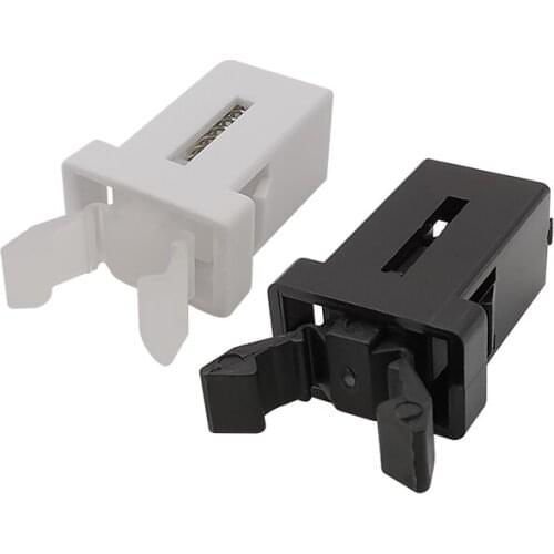 10/20/50Pcs PR-001 Small Door Lock Switch Lock For MS Air Conditioner Set Top Box TV EVD DVD Door Cover Model Black White PR-001