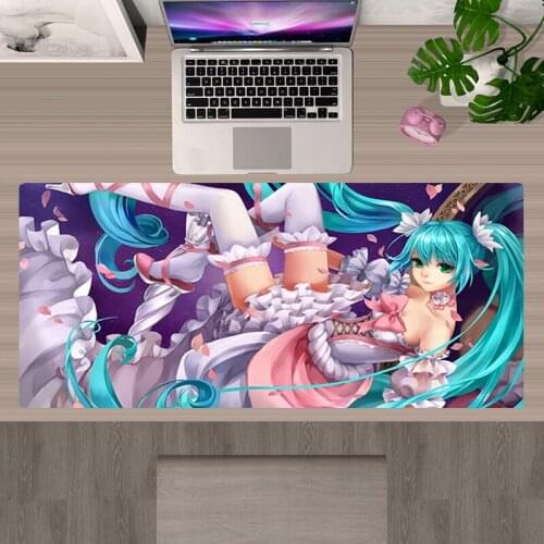 Large Mausepad Anime VOCALOID Mousepad Gaming Accessories Podkladka Pod Mysz XXL 90X30 Tapis De Souris Tappetino Mouse Mouse Pad