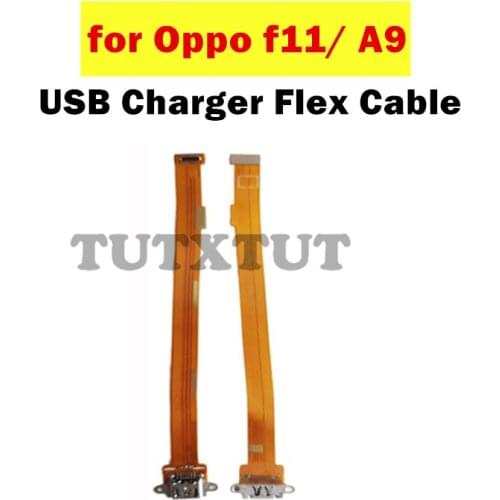 For oppo F11/ A9 USB Charger Dock Connect Earphone Jack Connecting Charging Flex Cable Repair Spare Parts Test