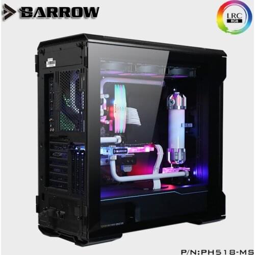 Barrow Water Cooling Kits for Computer Case 360mm Radiator+CPU Block+GPU Block+Pump+Reservoir+RGB Strip+Fan Water Cool PH518-MS