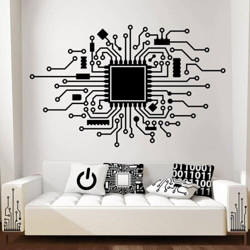 Computer Gamer Room Decor Wall Sticker Game Wall Decal Bedroom Vinyl House Decoration Removable Boys Kids Room Wallpaper P378