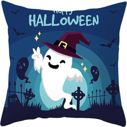 Creativity Trick or Treat Halloween Cushion Cover Crow Little Devil Pillow Case Sofa Car Decoration