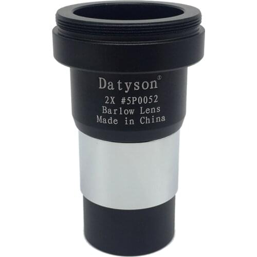 1.25 inchs 2x Barlow Lens Fully Metal Body Multi-coated Len with M42 Thread for Standard Astronomical Telescope Eyepiece