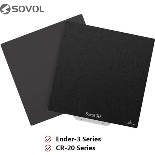 Sovol Magnetic Flexible Spring Steel Plate 300x255mm/235x235mm for SV01 SV02 Ender 3 3Pro Ender 5 Upgrated Build Surface Hot Bed