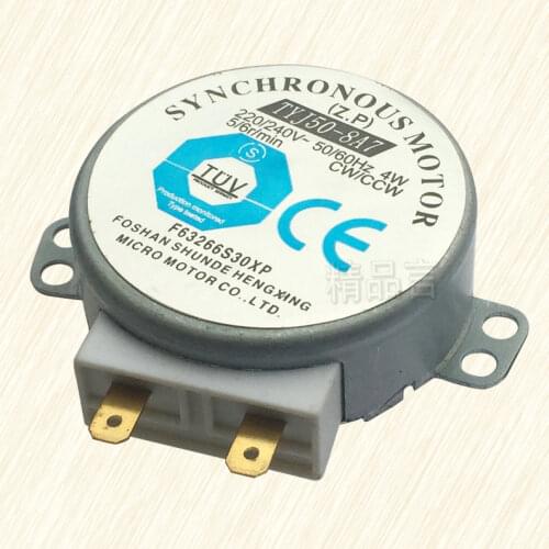 AC 220-240V 4W 6RPM 48mm Dia Micro Synchronous Motor for Warm Air Blower 50/60Hz CW/CCW TYJ50-8A7 microwave oven tray motor