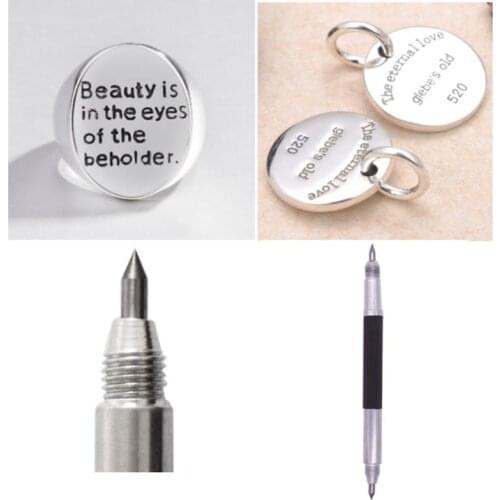 Double-headed Scribe Pens Scribing Engraving Etching Pen DIY Engraver Etcher Tool Kit for Metal Glass Ceramics Jewelry Scriber