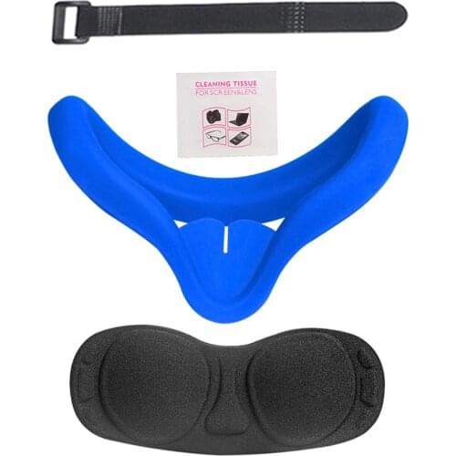 Silicone Cover Durable Comfortable Blindfold For Oculus Quest 2 Silicone Silicone Cover And Eye Mask VR Accessories Dropship Hot