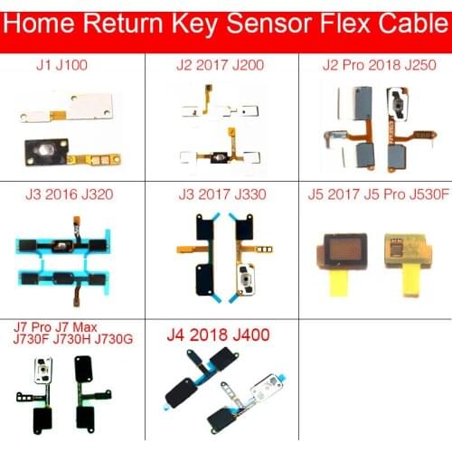 Navigator Return Sensor For Samsung Galaxy J1 J100 J2 J3 J4 J5 J7 Max Pro 2017 2018 Return Key Home Button Flex Cable Parts