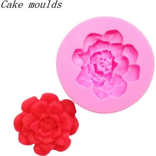 Wholesale Silicone mold K107 Rose flower shape Clay mold Fondant cake mold Free shipping