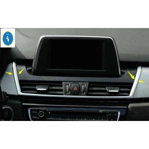 Car Central Control Instrument Strip Cover Trim 1 Pcs For BMW 2 Series Gran Active Tourer F45 F46 2015 - 2019 ABS Interior Kit