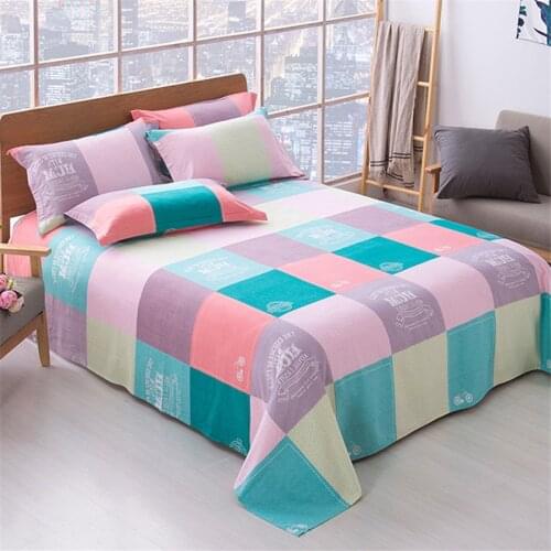Sheet + pillowcase) 3-piece set of bed linen, household sanding, household single-piece bed linen bed sheet set