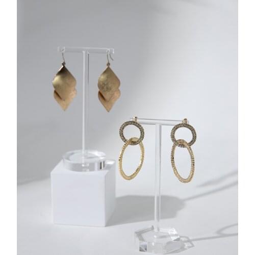 1 pc Clear Acrylic Earrings Display Holder Earrings Display Stand Jewelry Display Series Multisize Organizer Wedding Party Props