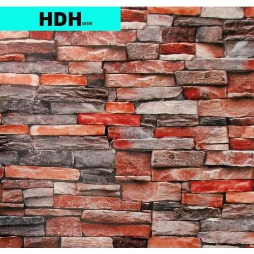 Stone Brick Peel and Stick Wallpape Faux Brick Self Adhesive Wallpaper Faux Textured Brick Stone Removable Wall Paper For Home