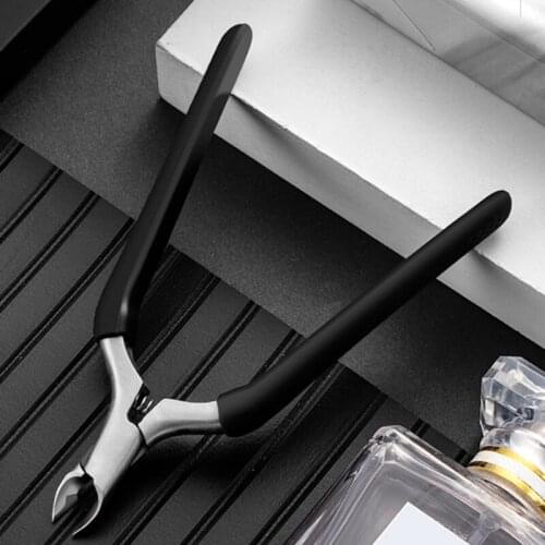 Cuticle Nipper Cutter Stainless Steel Nail Tools Cuticle Remover 1Pcs Silicone Handle Cuticle Nippers For Manicure Pro