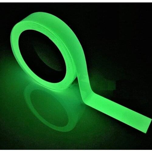 3m*1cm Luminous Tape Fluorescent Green Night Self-adhesive Glow In The Dark Safety Signs Decorations DIY Warning Sticker