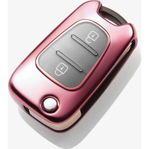 TPU Key Car Case Cover For Hyundai I30 IX35 I10 Accent I20 Sonata For Kia K2 K5 Sportage L811 Sorento Rio Flip Key Holder Shell