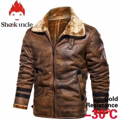 Winter men jacket mens denim jacket plus velvet leather military tactical loose jeans jacket black casual air force pilot coat