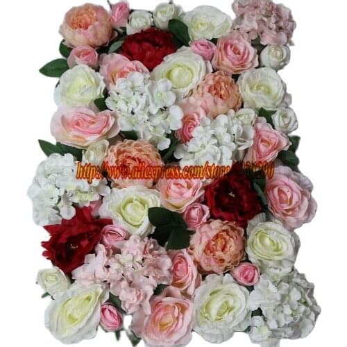 10pcs/lot Artificial silk rose peony flower wall wedding backdrop decoration table centerpiece flower ball decoration TONGFENG