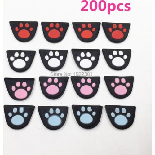 200pcs Cat Claw Custom Design Silicon Trigger Buttons Sticker W/ Adhensive for PS4 Controller L2 R2 Button Cover