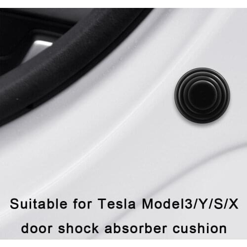 Anti-Vibration Gasket For Door Silica Gel Cushion Car Beauty Styling Maintenance Accessories for Tesla Model 3 Model Y / S / X