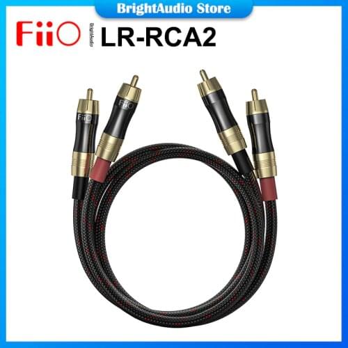 Fiio LR-RCA2 Dual RCA Male Plug Audio Cable 50cm Furutech High-Purity Annealed Monocrystalline Copper for BTA30 K5PRO LRRCA2