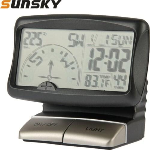 Car Ornaments Compass Guide PR-166 3.5 inch LCD Multifunction Digital Car Compass Vehicle Automotive Auto Styling Accessories