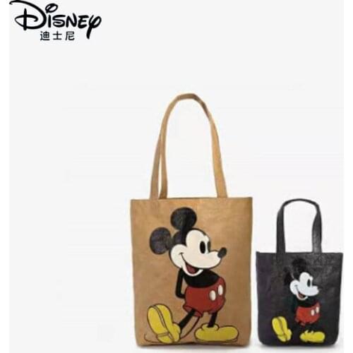 Disney Mickey Mouse Large Capacity Women Shoulder Bag Fashion Girl Handbag Cartoon Lady Shopping Bags Hobos